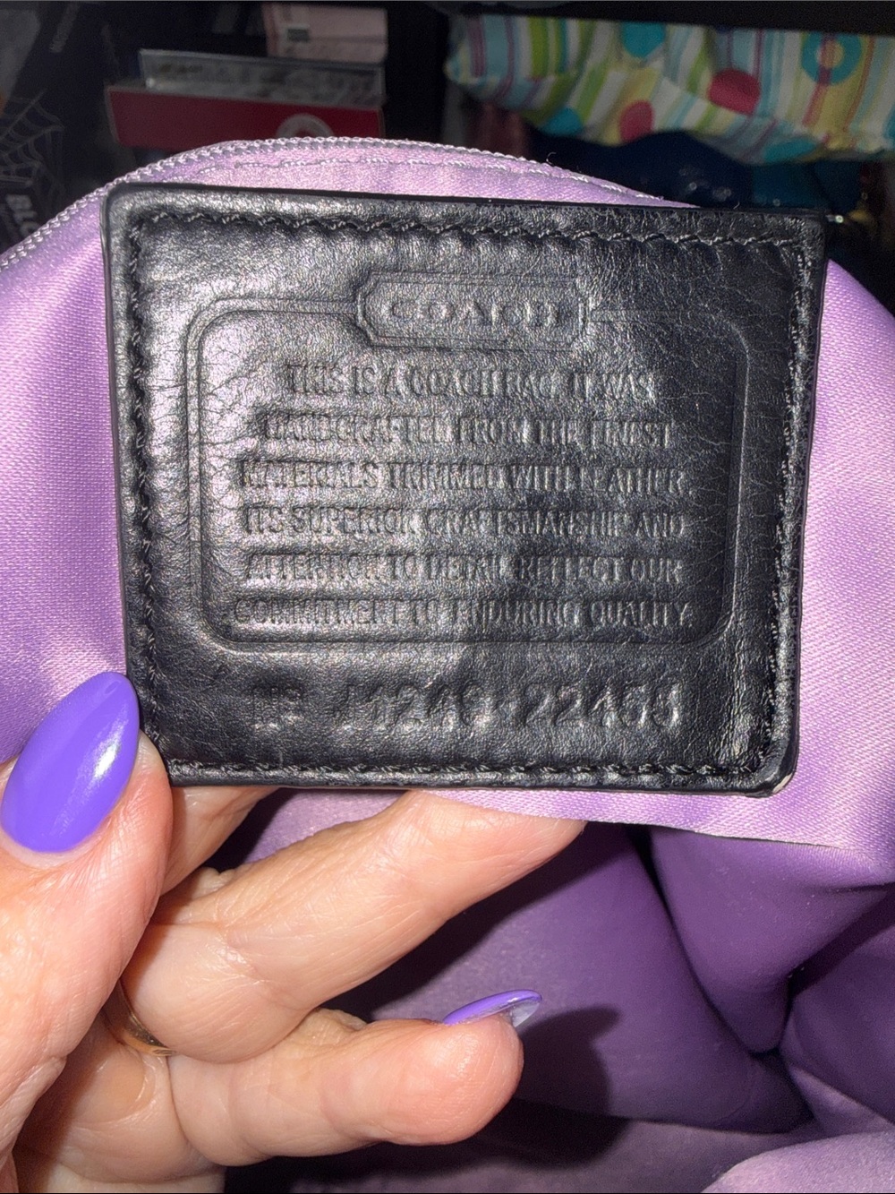 Coach Poppy Signature Metallic Hallie Tote - Picture 14 of 17